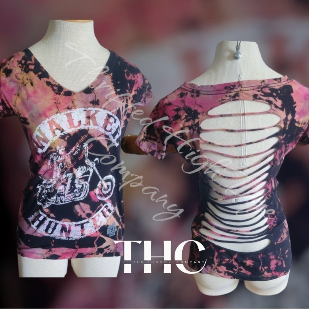 Walking dead custom Tyedyed tshirt